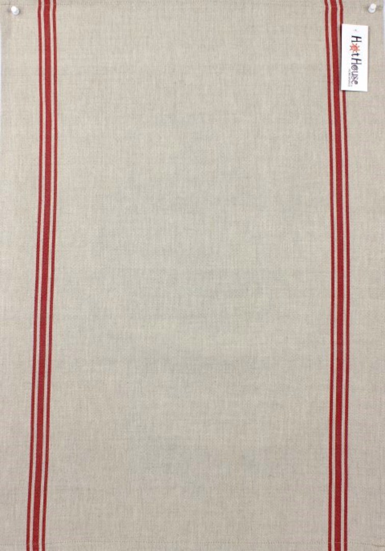 Marseille linen union t-towel red Code: T/T-MAR/RED image 0